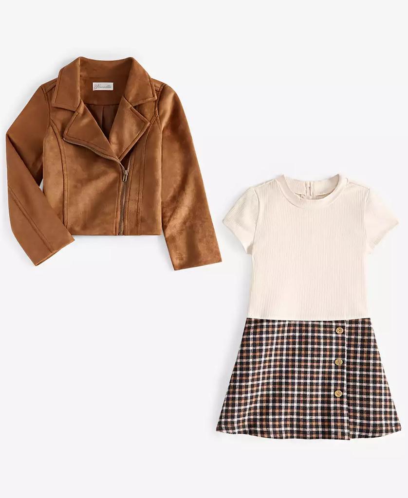 Nannette Toddler & Little Girls Faux-Suede Jacket & Dress Set