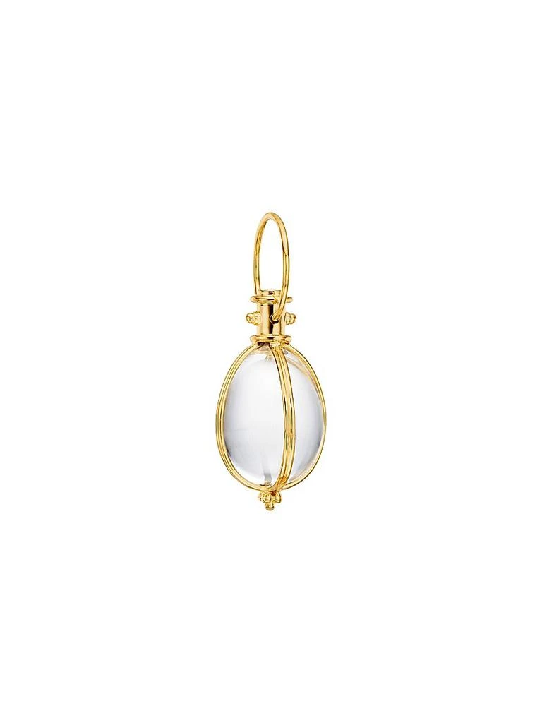 Temple St. Clair Florence86 Rock Crystal 
18K Yellow Gold Amulet