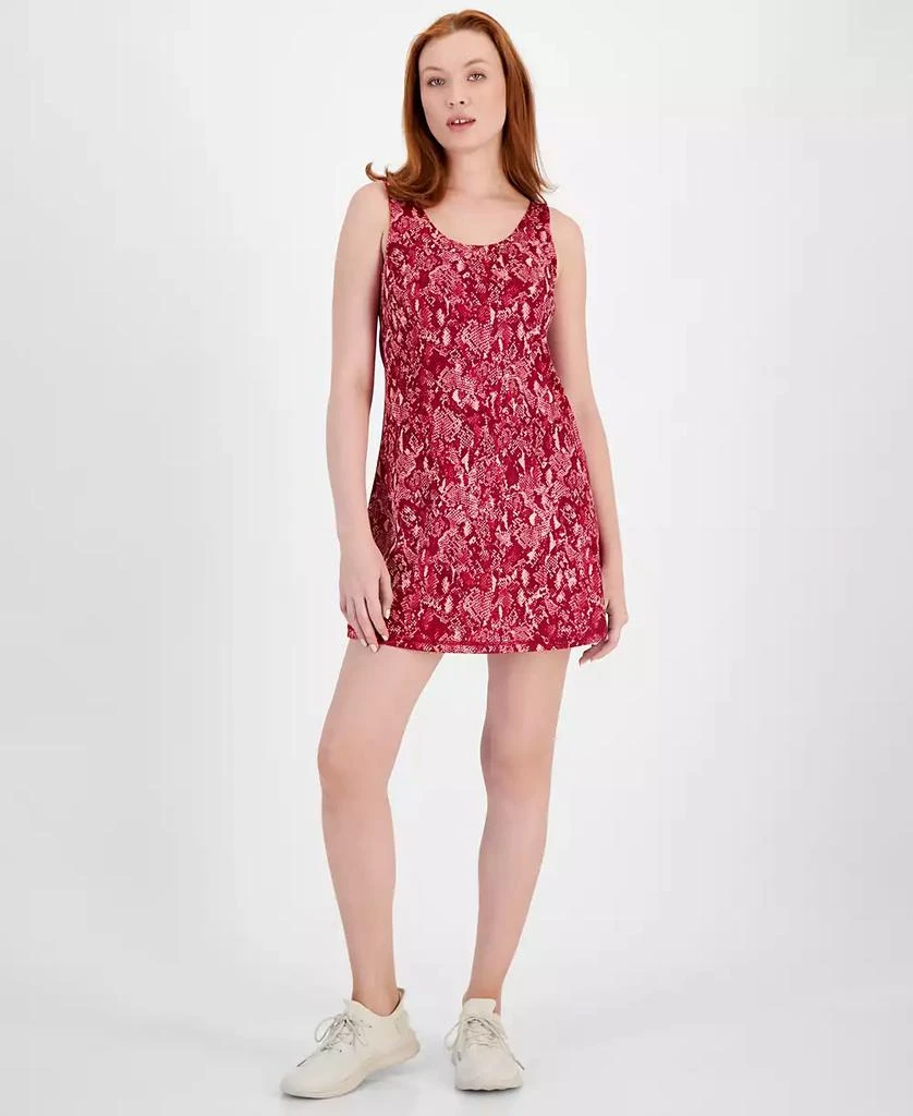 ID Ideology Women's Snakeskin-Print Performance Dress, Created for Macy's 1