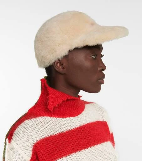 Marni Shearling baseball cap 3