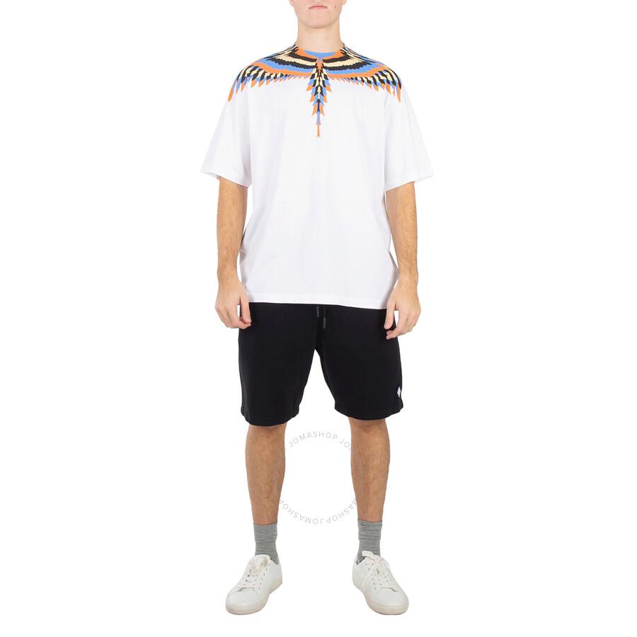 Marcelo Burlon Optical Wings Print Cotton T-Shirt