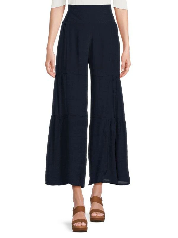 NANETTE nanette lepore Solid Wide Leg Pants 1