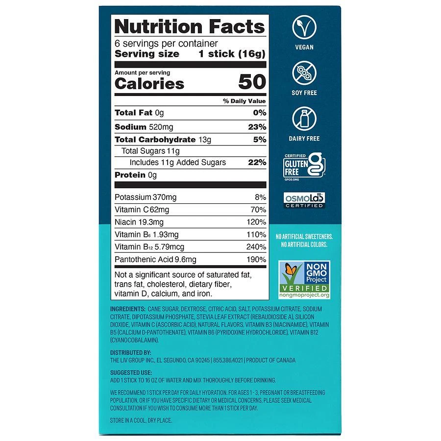 Liquid I.V. Electrolyte Drink Mix Strawberry, 6ct 4