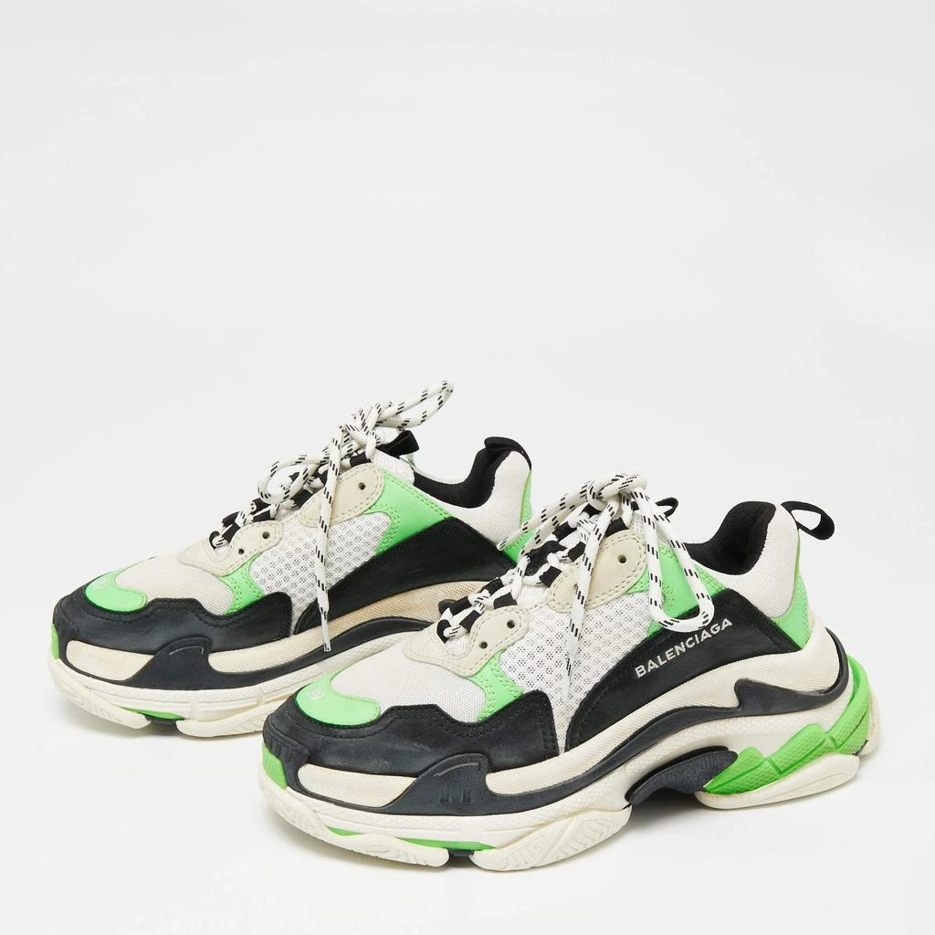 Balenciaga Balenciaga Multicolor Leather And Mesh Triple S Clear Sneakers Size 39 2