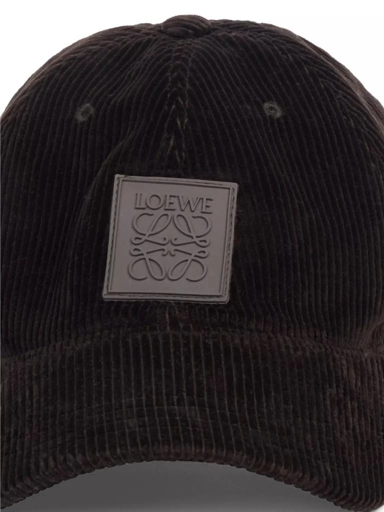 Loewe Logo Patch Corduroy Cap - Hats - Free Shipping  display picture 1