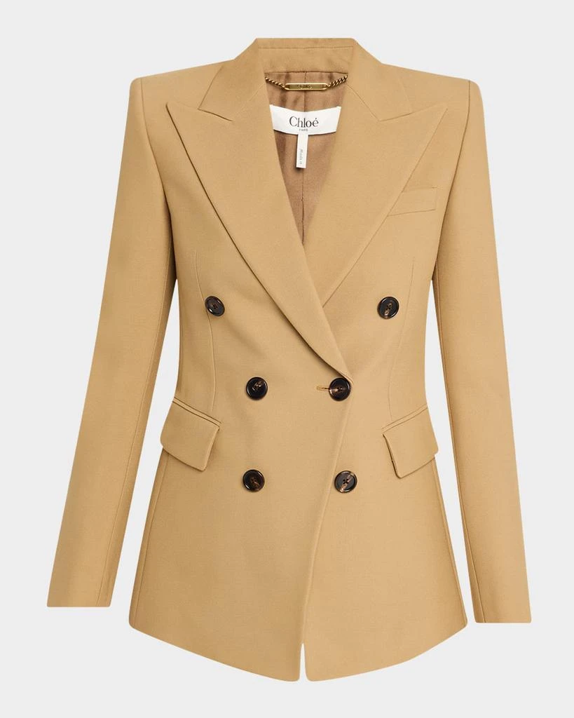 Chloé Double-Breasted Wool Blazer Jacket 1