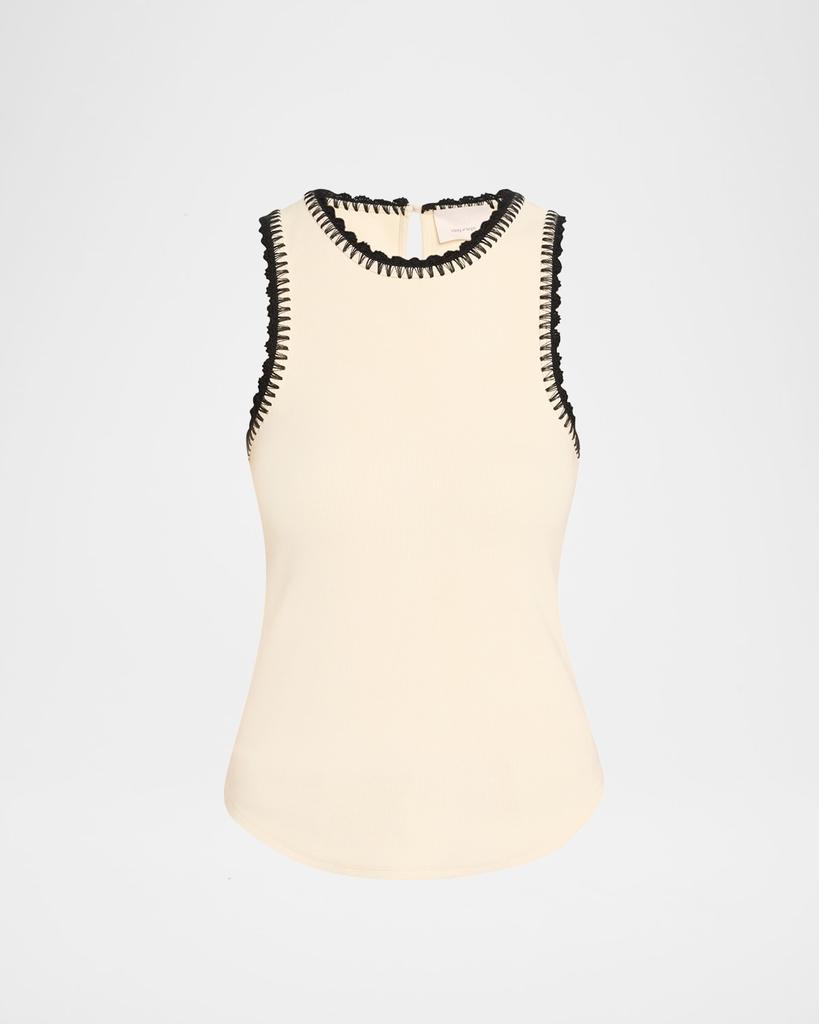 Cinq a Sept Lizzie Crochet-Trim Tank Top