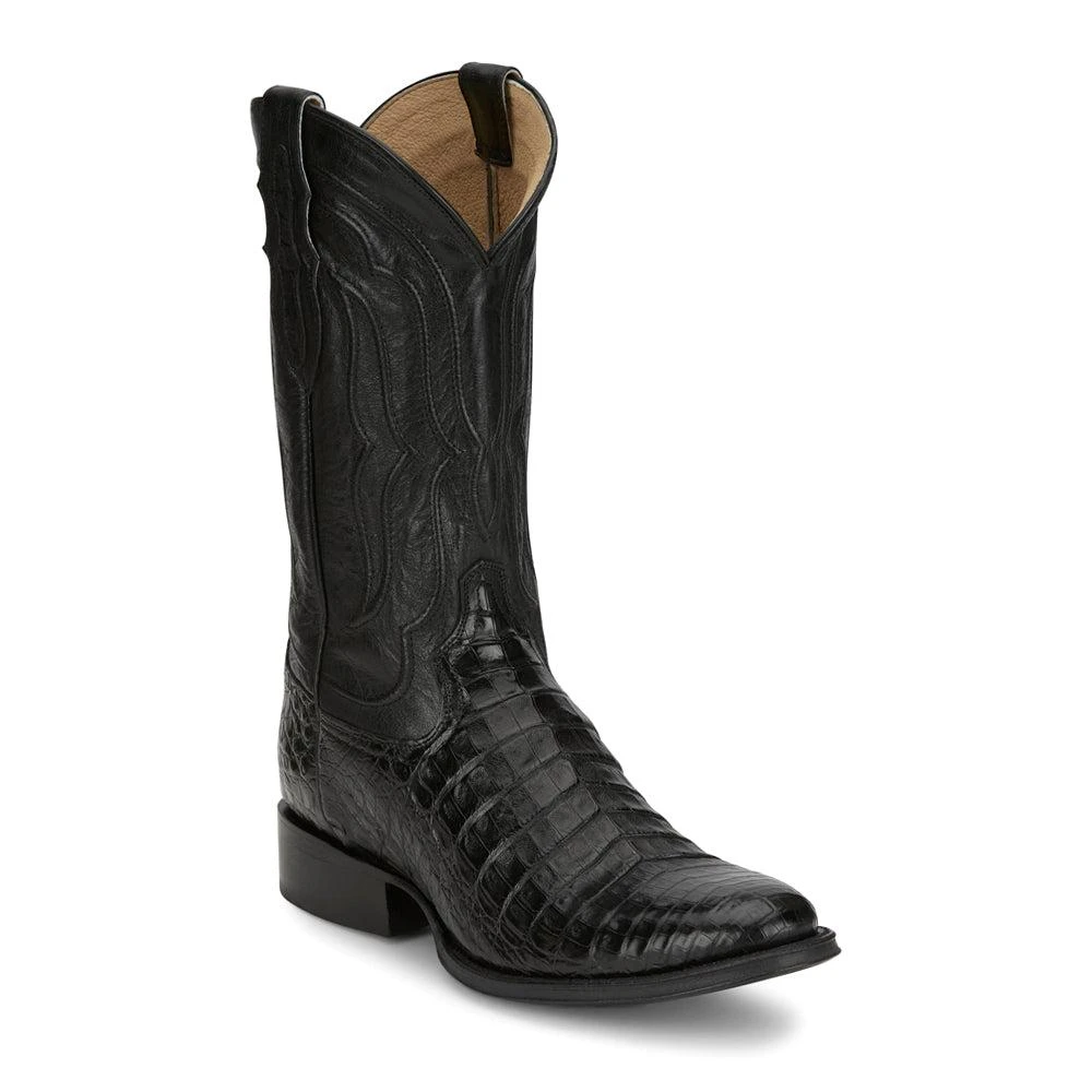 Tony Lama Tremaine 12 Inch Caiman Round Toe Cowboy Boots 2