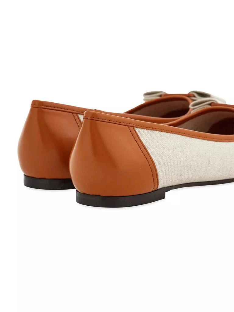 Salvatore Ferragamo Varina Sun Leather Ballet Flats 4