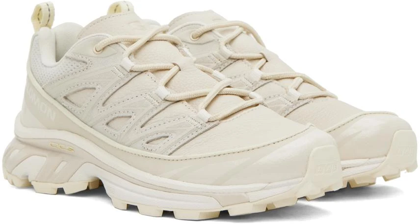 Salomon Beige XT-6 Expanse Leather Sneakers 4