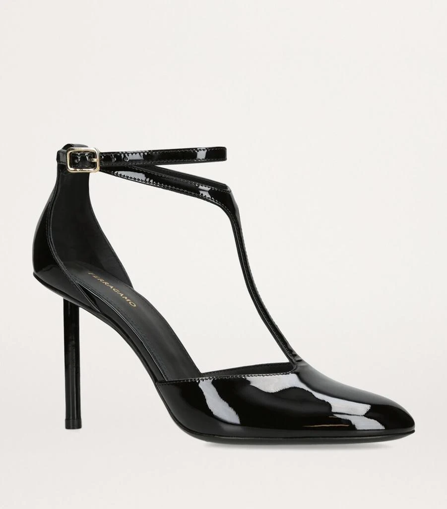 Salvatore Ferragamo Patent Leather Lysandra Pumps 95 3