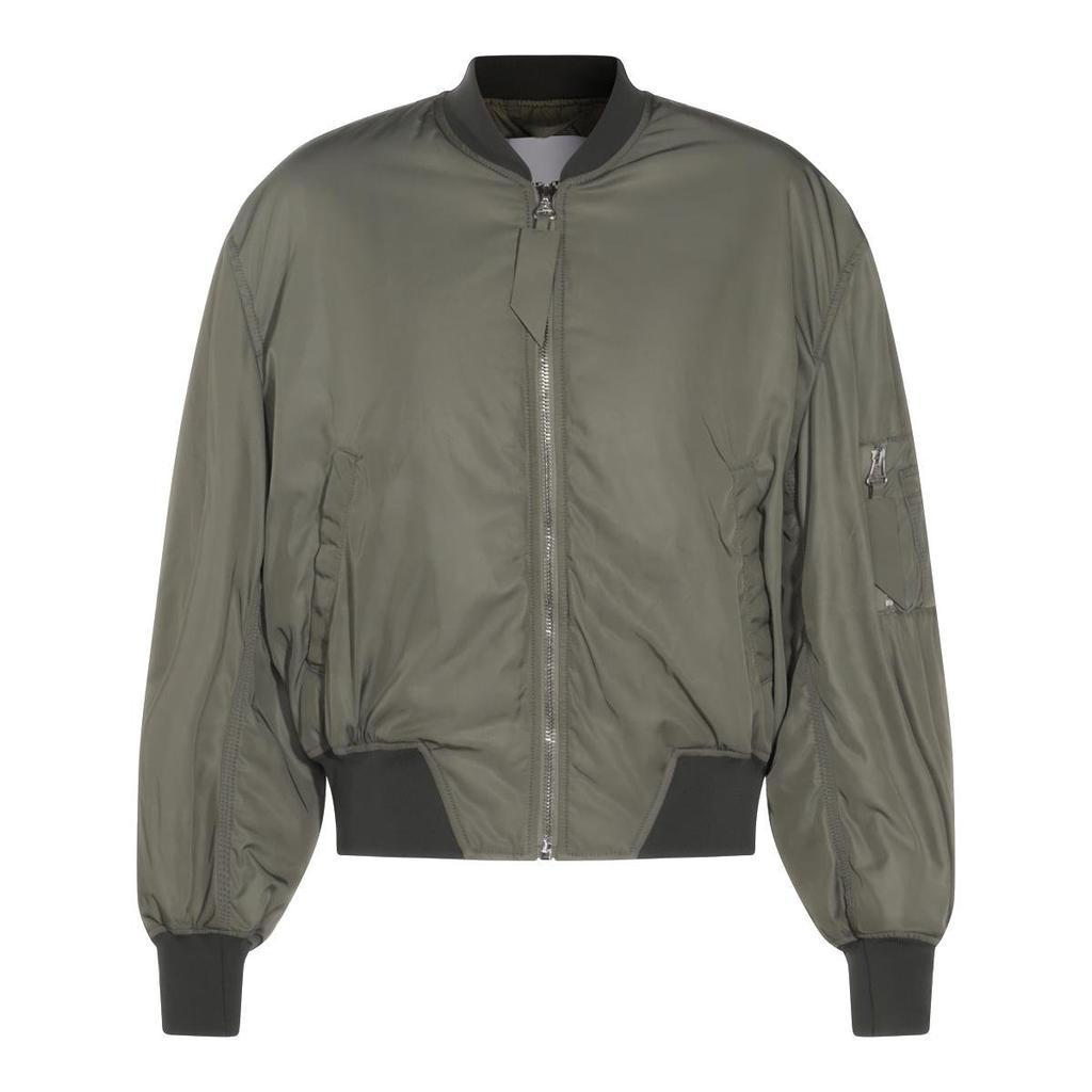 Miu Miu Miu Miu Logo-Patch Zipped Bomber Jacket - Jackets