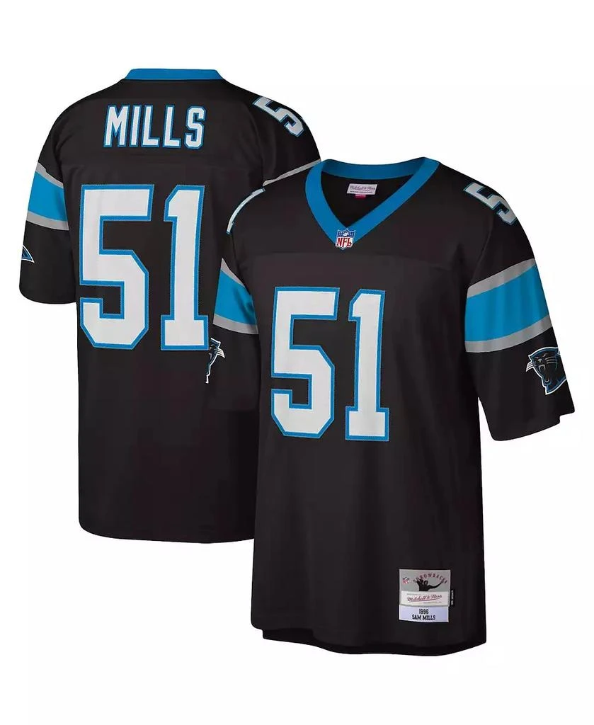 Mitchell & Ness Men's Sam Mills Black Carolina Panthers Legacy Replica Jersey 1