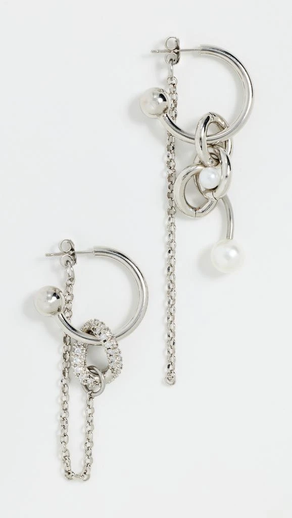Justine Clenquet Abel Pearl Earrings 1