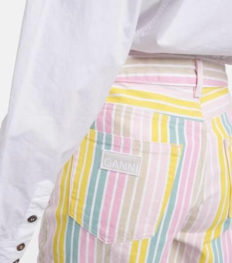 Ganni Striped wide-leg jeans 6
