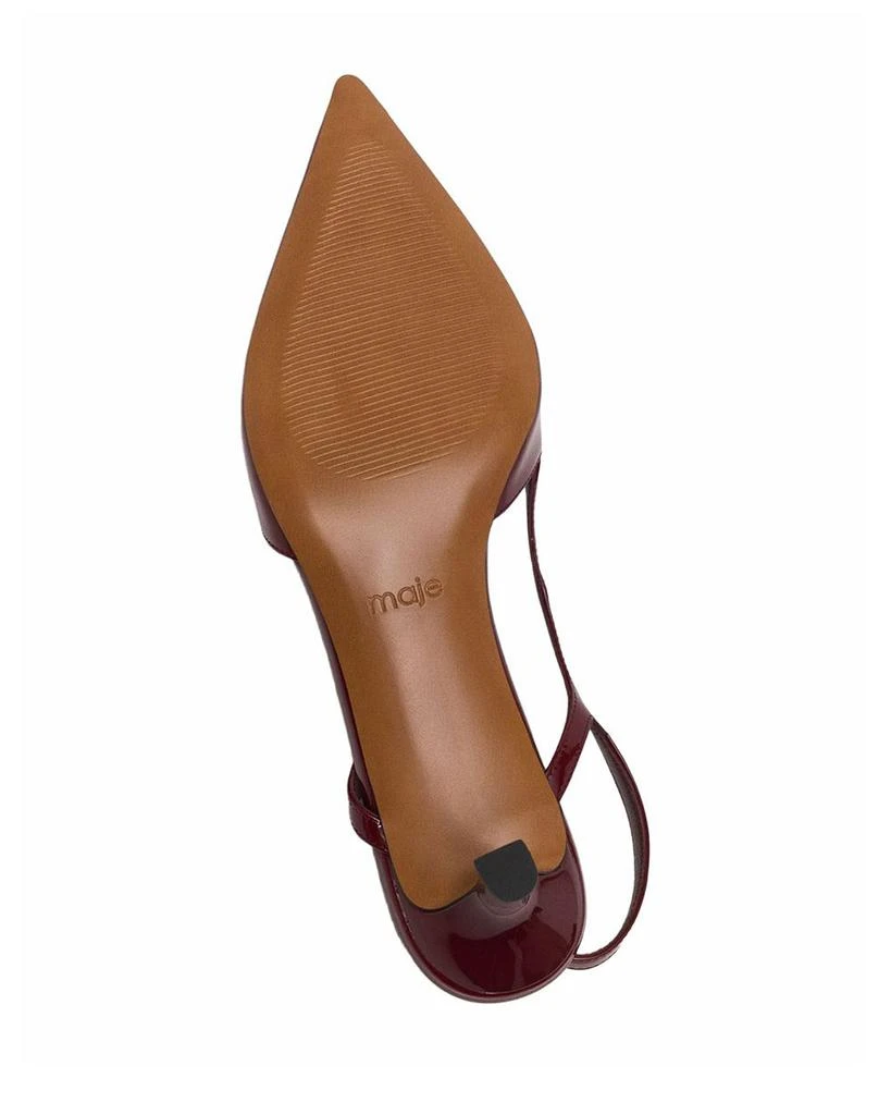 Maje Women's Patent Leather Slingback Pumps 7