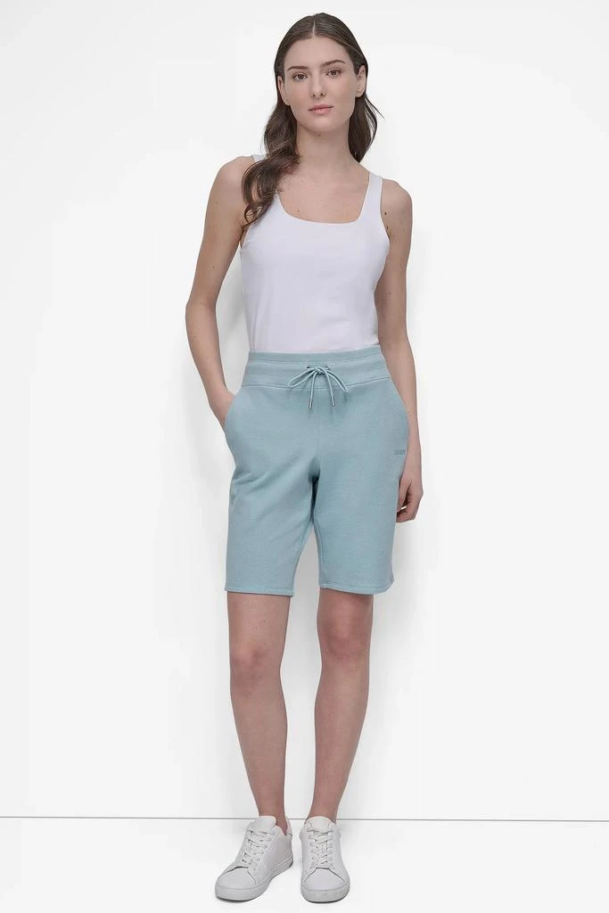 DKNY HIGH-RISE BERMUDA SWEAT SHORTS 5