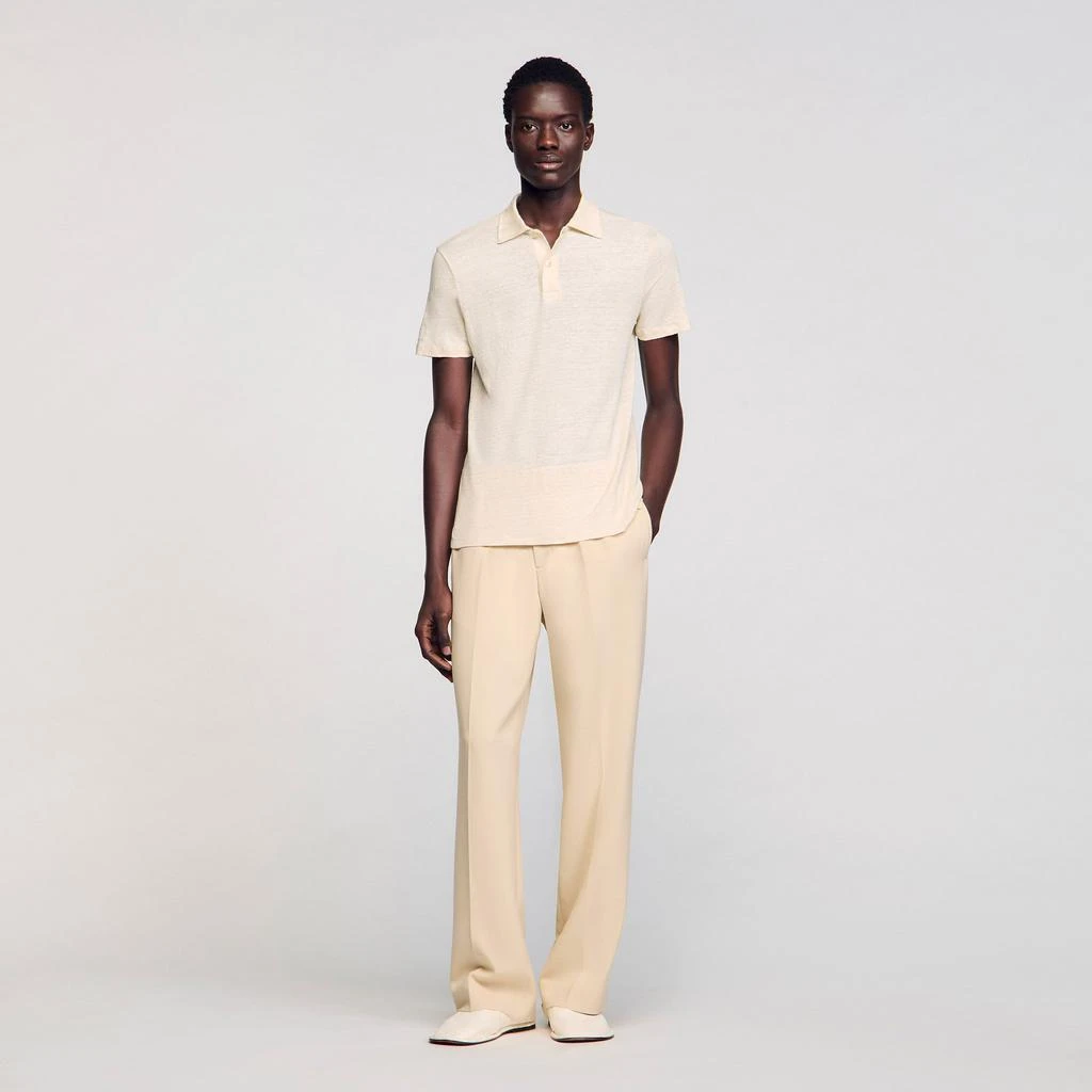 Sandro Linen polo shirt 1