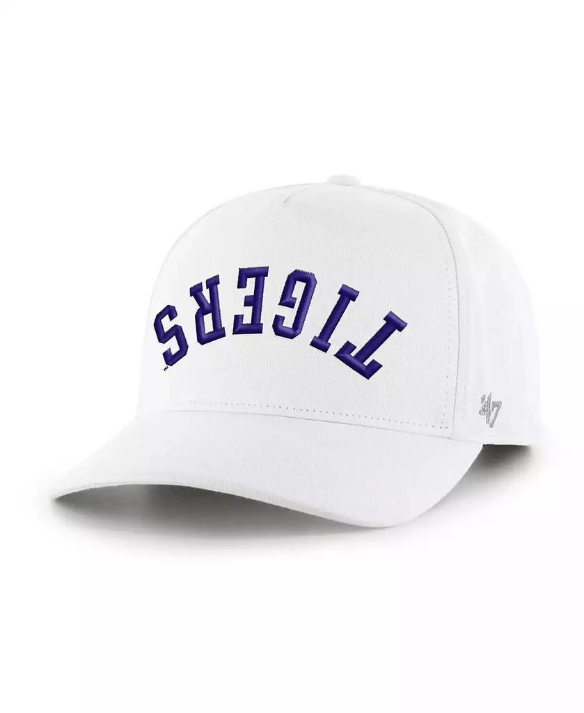 47 Brand Men's White LSU Tigers Flip Script Hitch Adjustable Hat 3