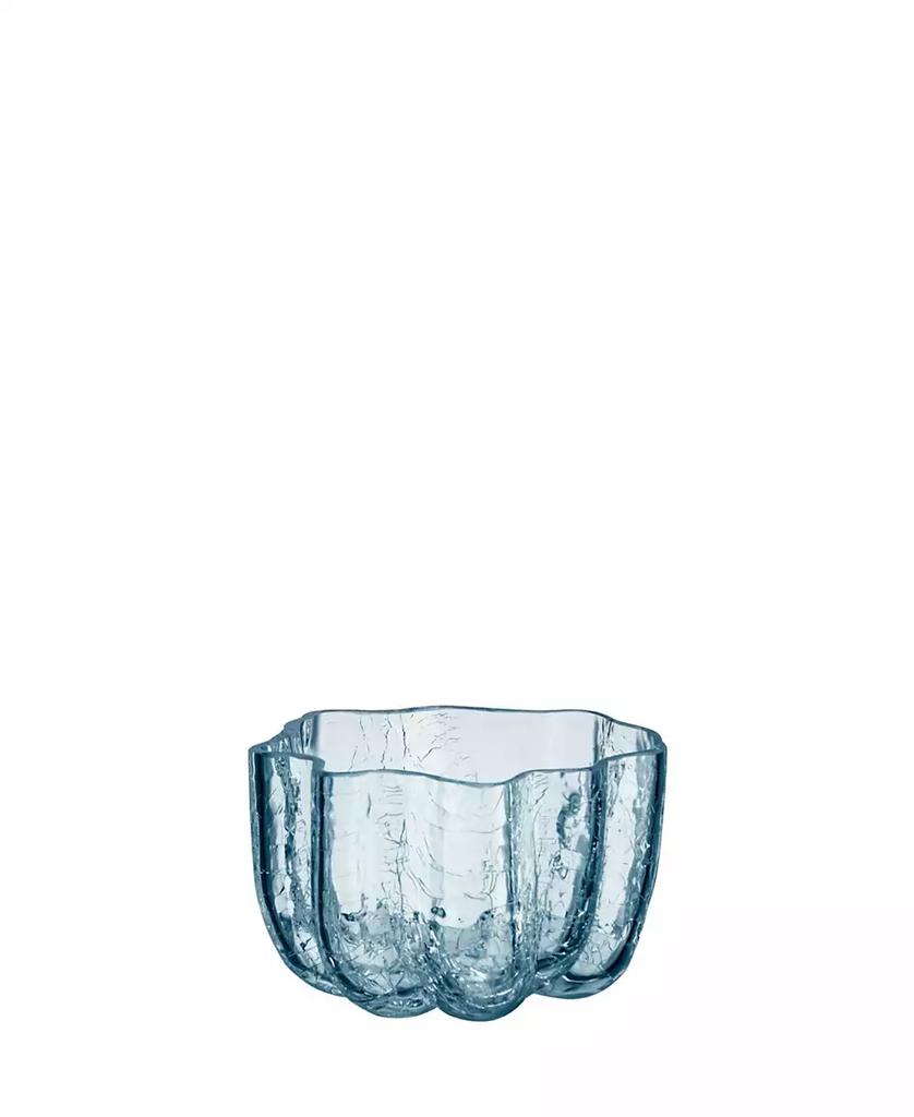 Kosta Boda 3.8" Circular Crystal Glass Crackle Bowl