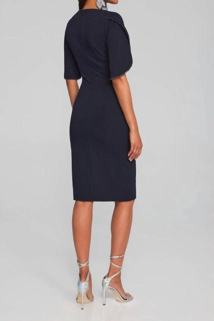 JOSEPH RIBKOFF Joseph Ribkoff - Sheath Dress With Pearl Detail 3