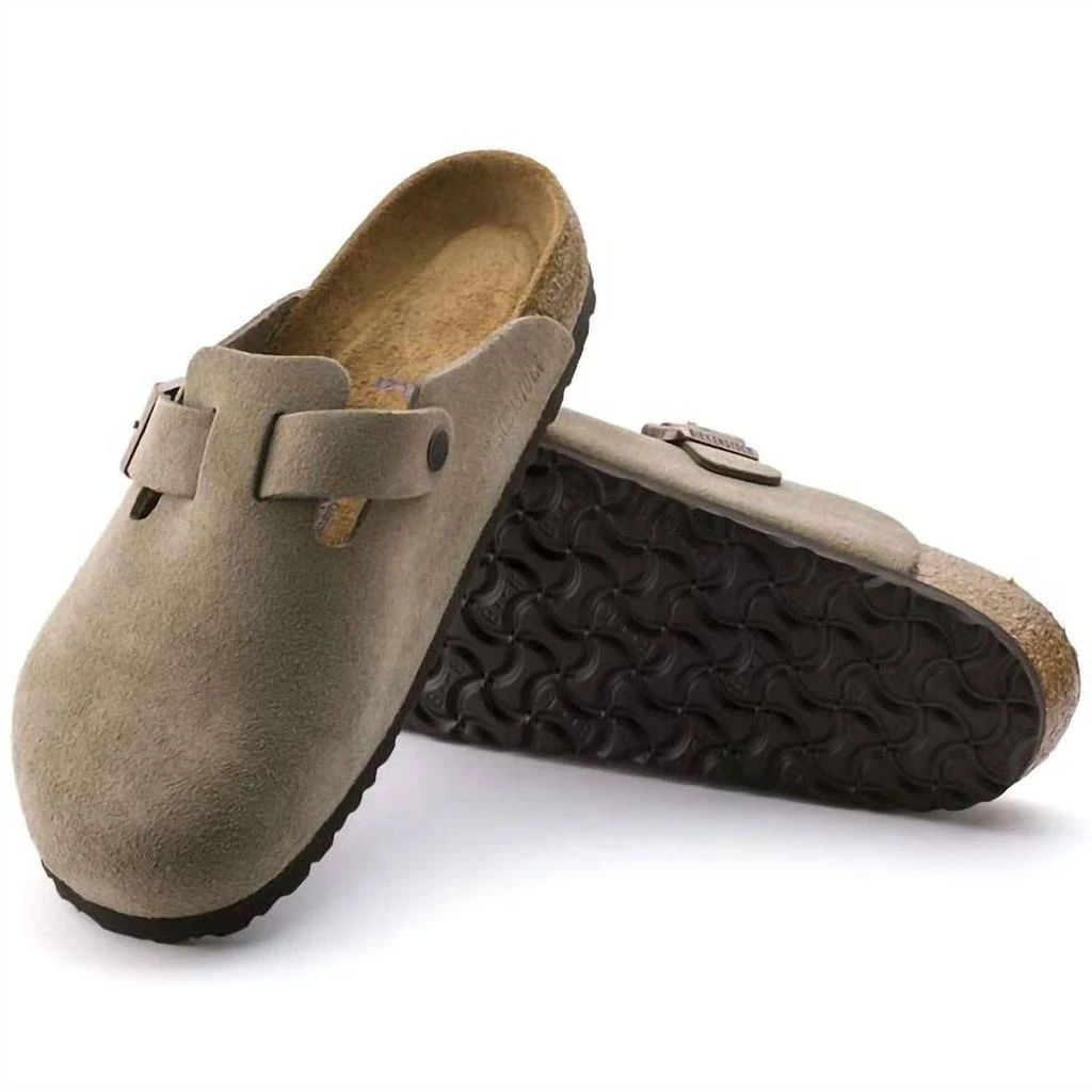Birkenstock Birkenstock - Women
s Boston Suede Soft Footbed Shoe 4