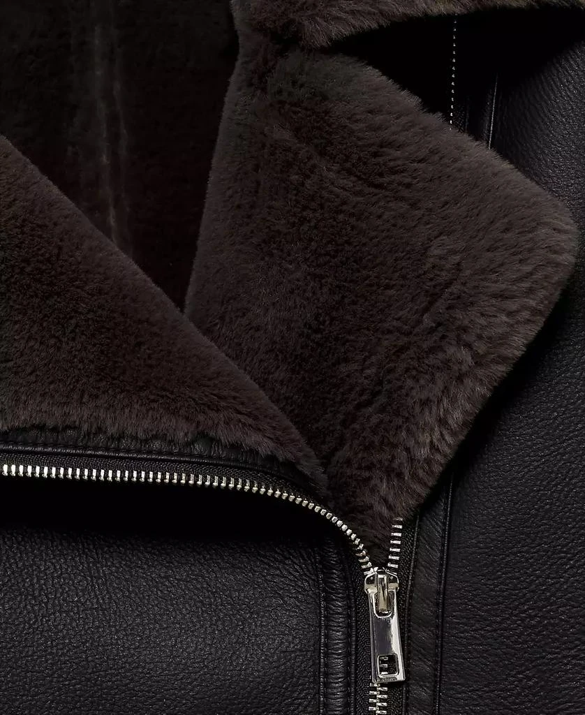 Mango Women's Faux Shearling-Lined Jacket 4