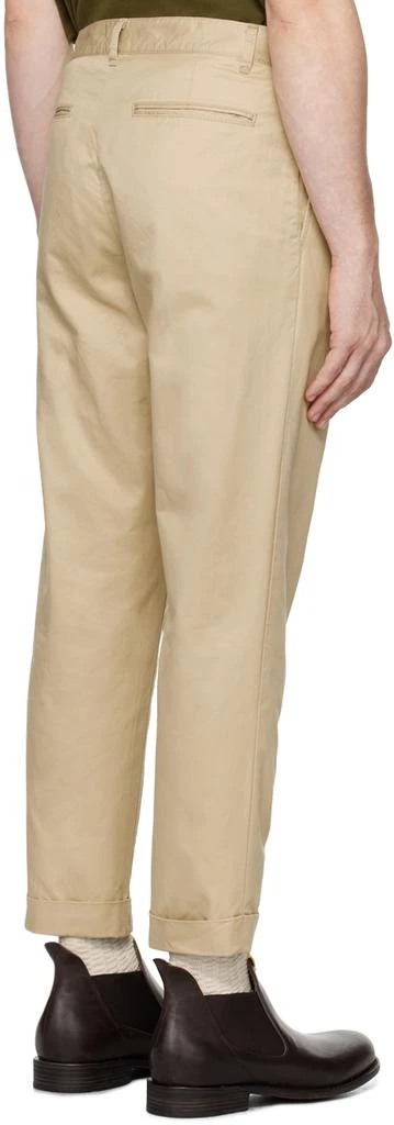 BEAMS PLUS Beige 1 Pleat Trousers 3