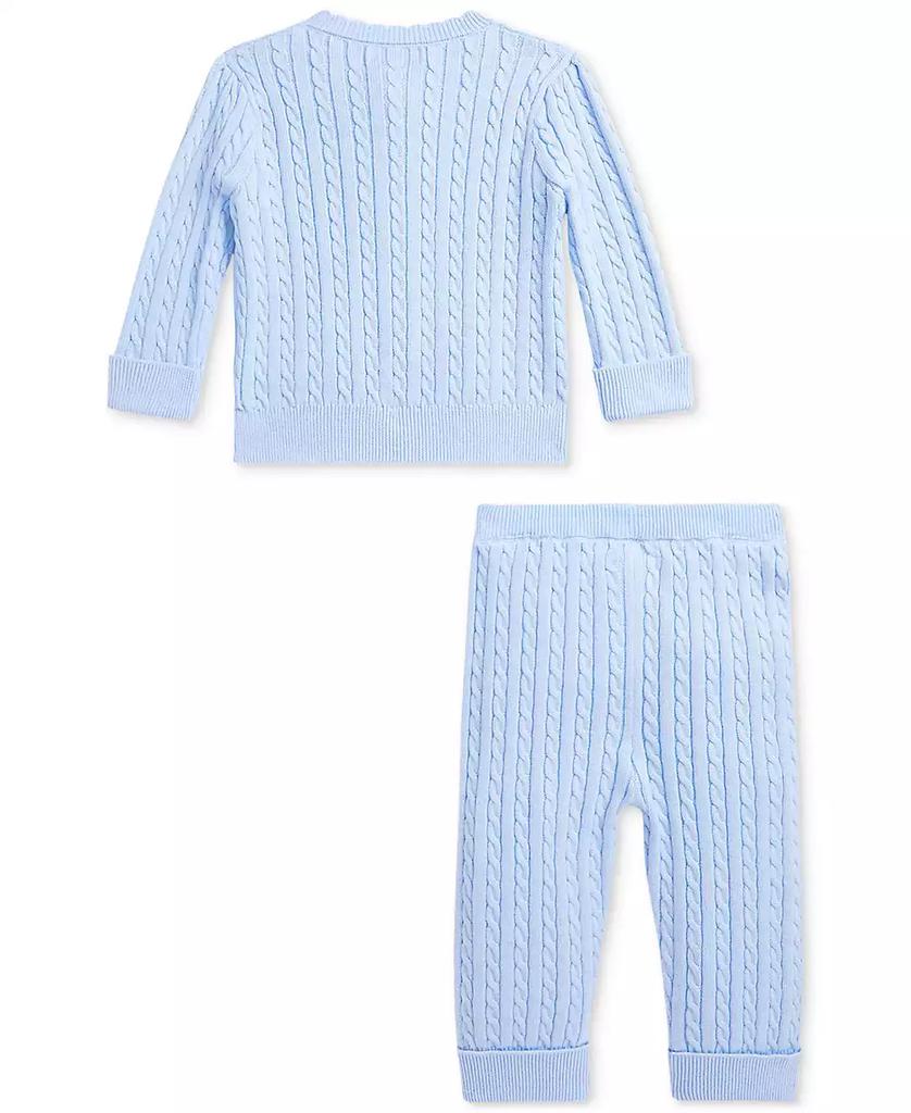 Ralph Lauren Baby Mini-Cable Cardigan & Pant Set