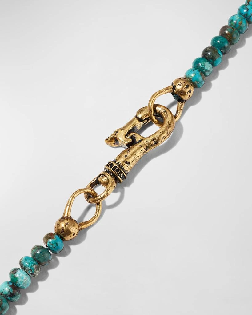 Shop Men's Skull Turquoise Beaded Necklace, 24