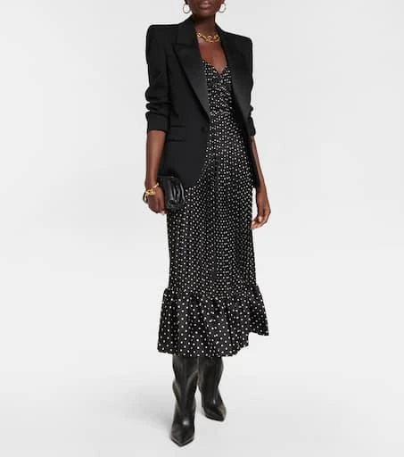 Ralph Lauren Polka-dot crêpe midi dress 2