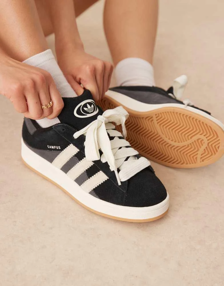 adidas gazelle silver green womens adidas Women's Campus 00s Shoes, Size 11, BLACK/OFF White