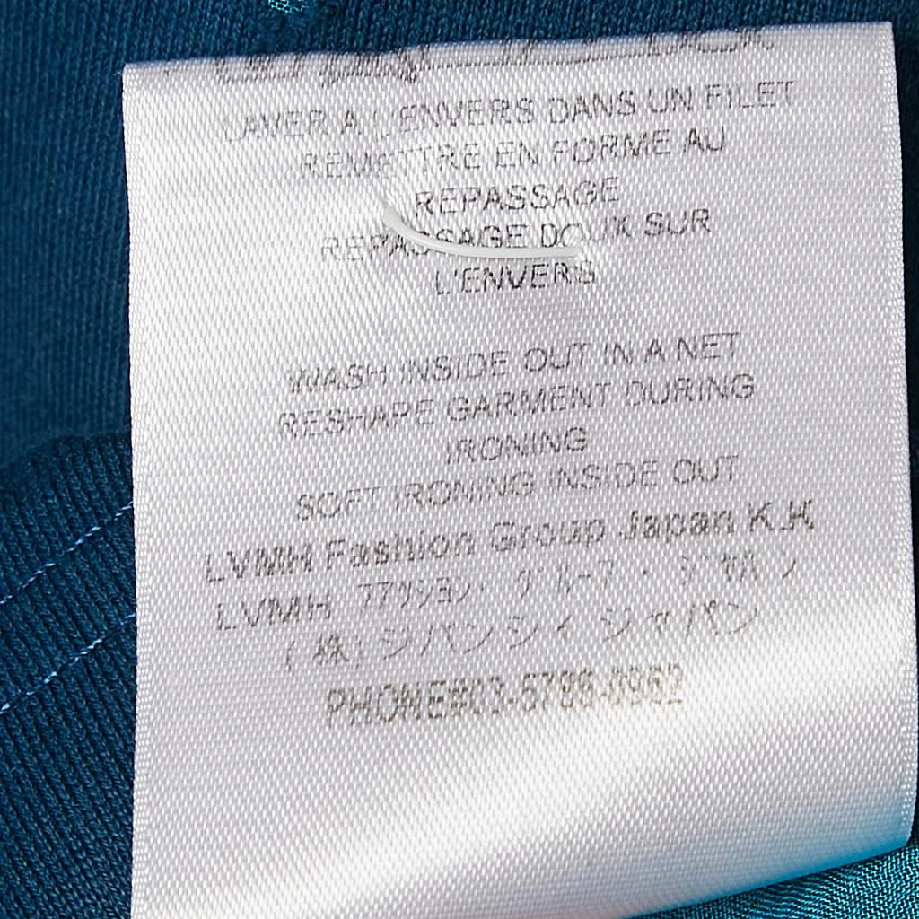 Givenchy Givenchy Blue Logo Print Distressed Cotton Crew Neck T-Shirt S 6