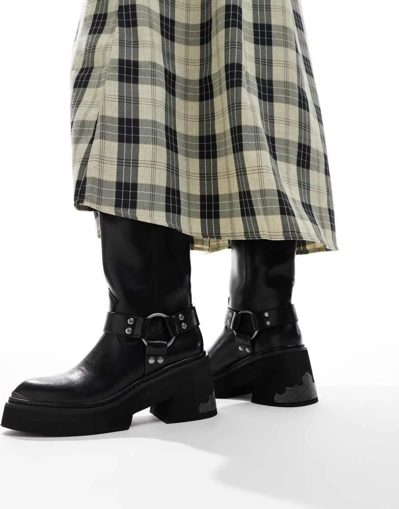Buffalo Buffalo Biker boot in black 1