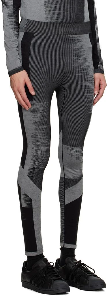 Y-3 Black & Gray Engineered Sweatpants 2