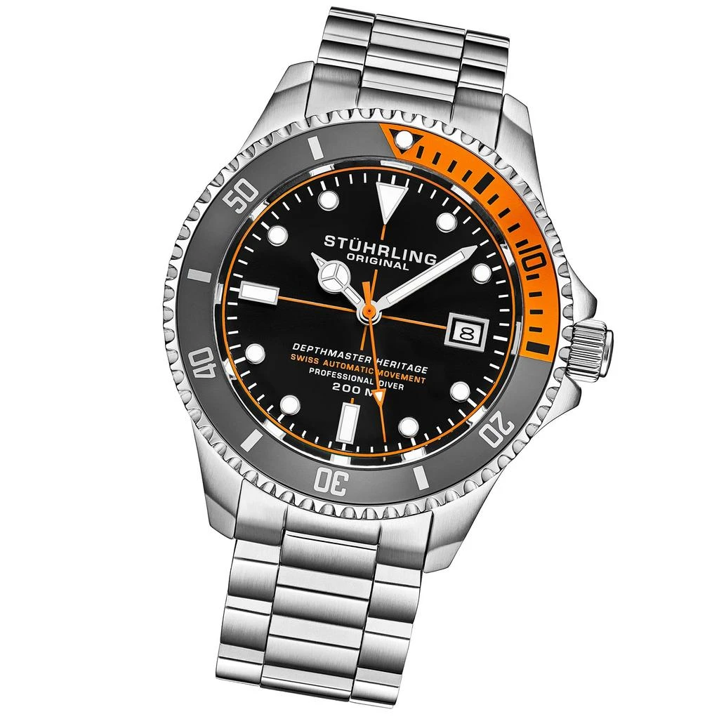 Stuhrling Original Swiss Automatic Depthmaster Heritage 883H 42mm Diver 4