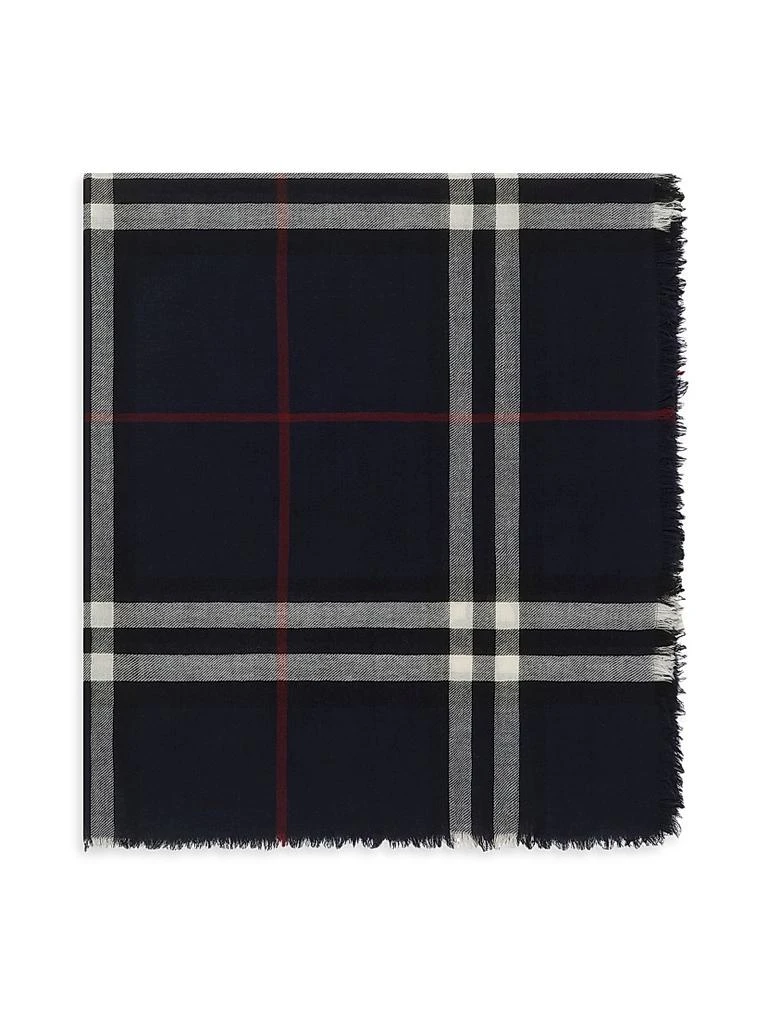 Burberry Check Wool Scarf 4