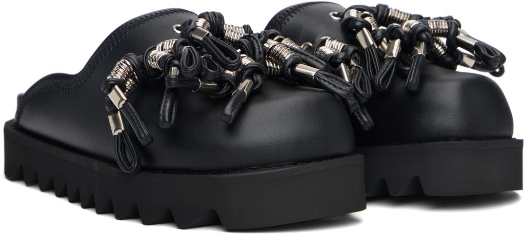 Black Beads Motif Sabot Slip-on Loafers – On Sale Now with Up to