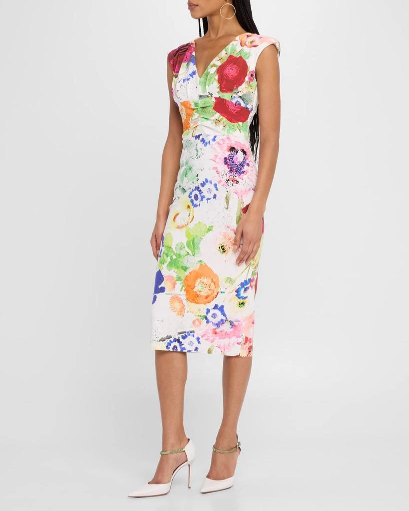 bodycon club mini dresses Juliete Floral Midi Dress - US 8