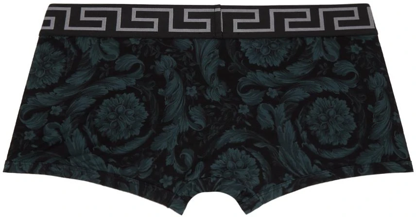 Versace Black & Gray Barocco Boxers 2