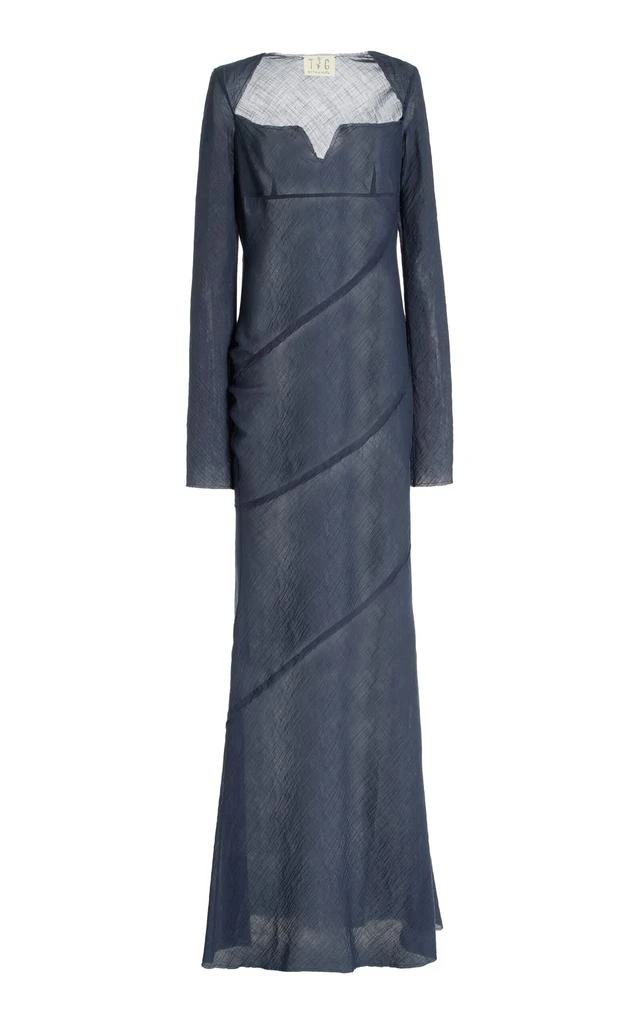 TG Botanical TG Botanical - Marlie Cotton-Blend Dress - Navy - M - Moda Operandi 1