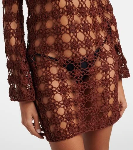 ANNA KOSTUROVA Crochet cotton minidress 5