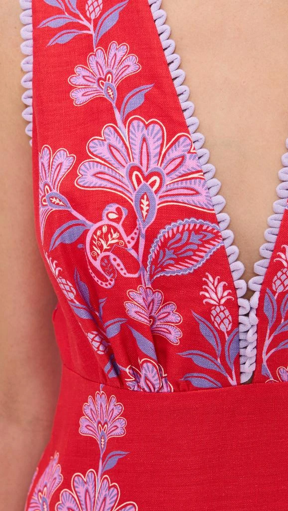 Porcelain Garden Red Midi Dres  On Sale Now with Up to 50% Off | Discover  Exclusive Deals & Savings at BeyondStyle  Authentic Farm Rio midi|garden|porcelain  garden red midi dres|dres|porcelain|red|womens|WOMENS with