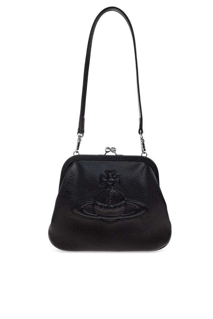 ★Vivienne Westwood★ Anna Camera Crossbody Bag Black 480200 Vivienne Westwood Black Anna Leather Camera Bag | Jules B