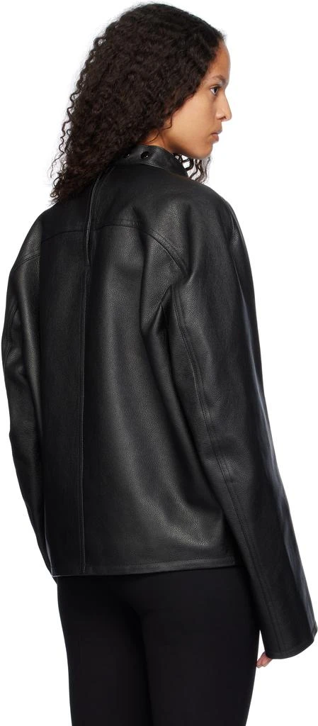 Courrèges Black Racer Buckle Leather Jacket 3
