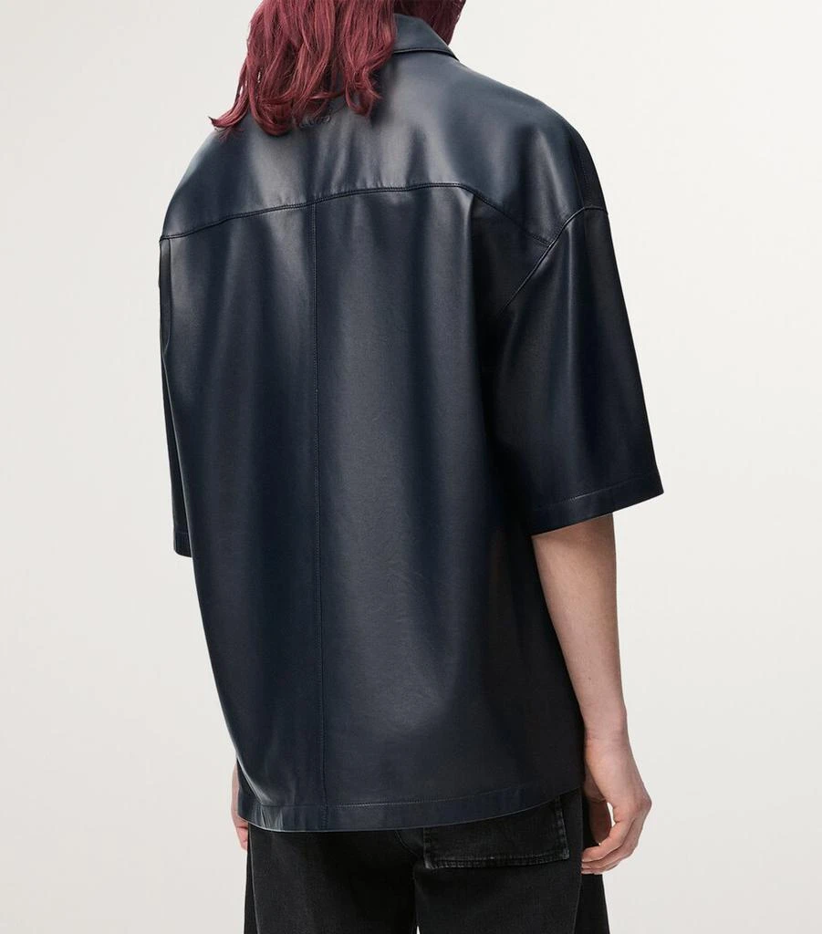 Loewe Leather Short-Sleeve Shirt 4
