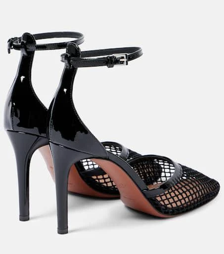 Alaïa Leather-trimmed mesh pumps 2