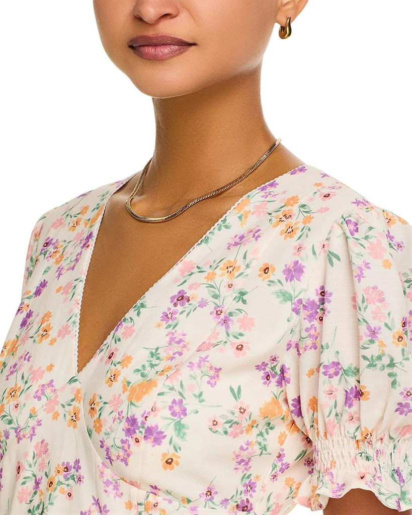 AQUA Floral Mini Dress - Exclusive 3