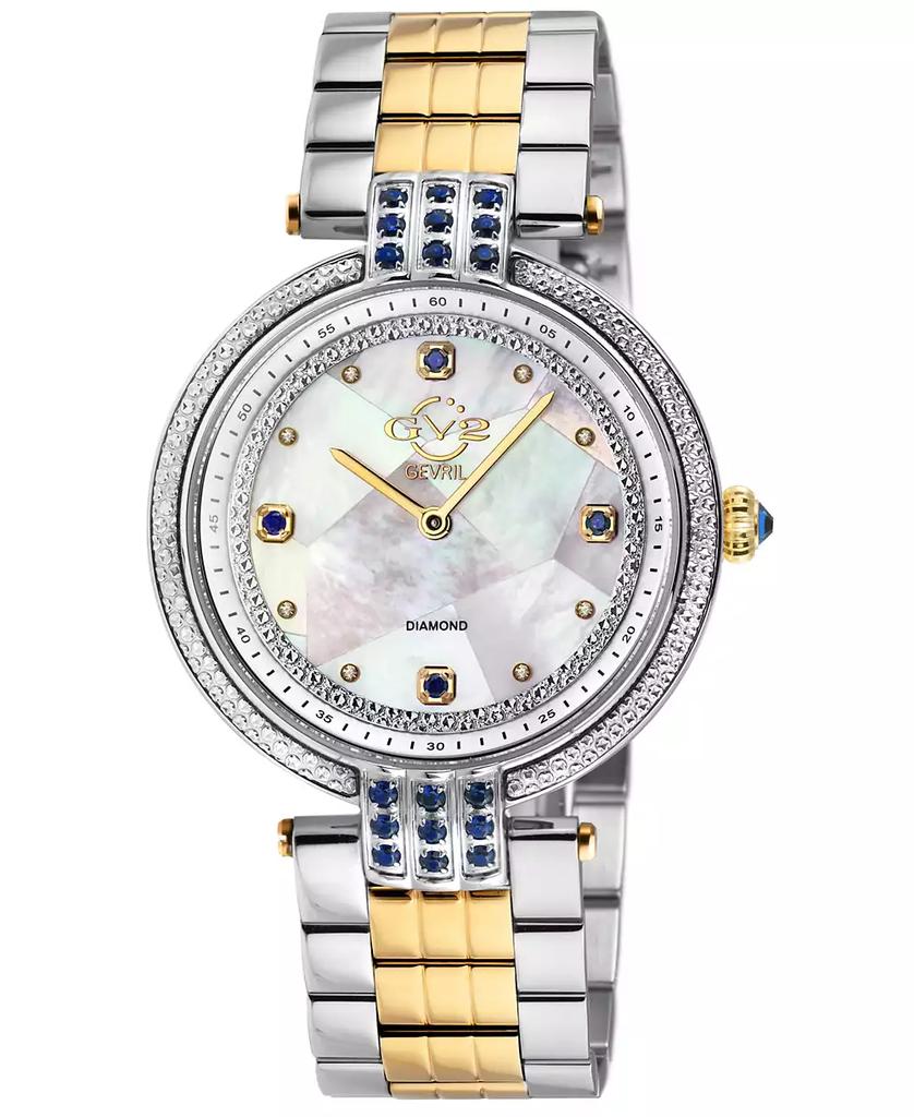Gevril Women's Matera Swiss Quartz Two-Tone Stainless Steel Watch 35mm