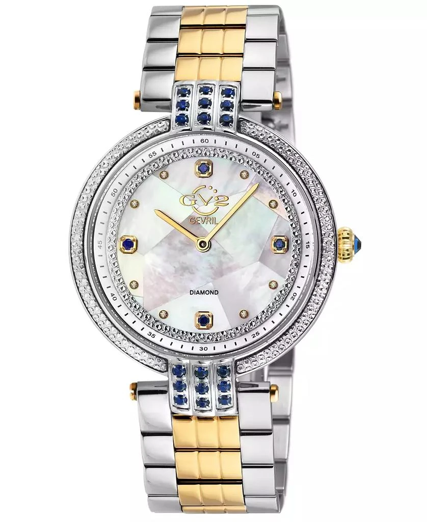 Gevril Women's Matera Swiss Quartz Two-Tone Stainless Steel Watch 35mm 1
